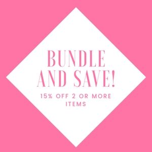 Bundle discount of 15% on 2 or more items!